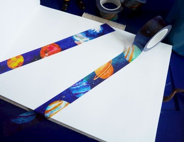 和我一起出發宇宙吧 紙膠帶papertape