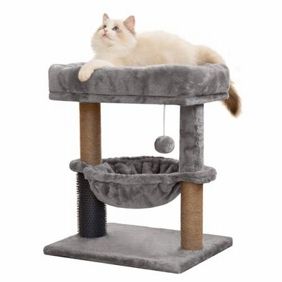 Tenntowu キャットタワー ミニ 猫タワー 小型 スリム 据え置き