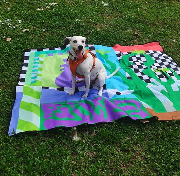 抽象臉2藝術插畫野餐墊 戶外露營防潮防水帳篷沙灘墊 原創設計
