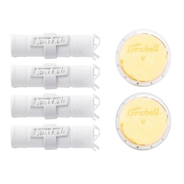 Dewbell 旅行用蓮蓬頭補充沉積物濾芯 4個 + 維他命頭部濾芯 2個  柑橘檸檬  1組