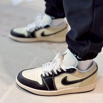 S.G NIKE Air Jordan 1 Low Sanddrift HQ3437-101椰奶編織 皮革 復古休閒 男