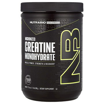 NutraBio, 表現提升，微粒化一水肌酸，1.1 磅（500 克）