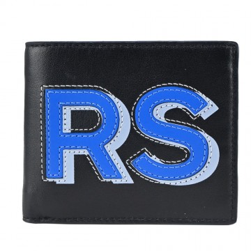 MICHAEL KORS 字母對開短夾-藍