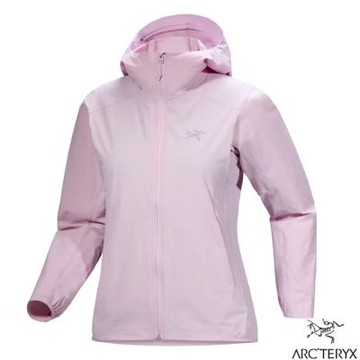 【ARCTERYX 始祖鳥】女 Gamma Lightweight 超輕4D彈性薄軟殼耐磨連帽防風外套/夾克/高度透氣/適登山健行旅行/ X000007779 幻彩粉
