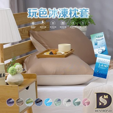 岱思夢 玩色雙面冰凍枕頭套2入組 涼感 冰絲 涼感枕套 枕套 多款任選
