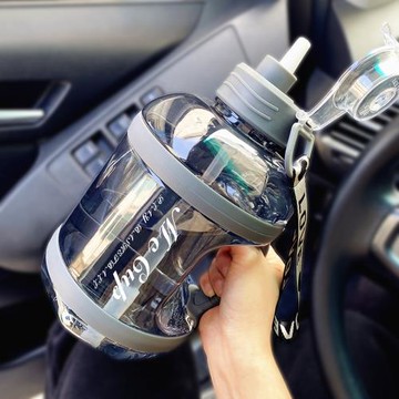 防燙手柄大容量噸桶噸水壺戶外運動水杯便攜防摔太空杯耐高溫塑料