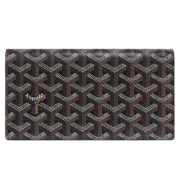 GOYARD Richelieu 標誌印花對開扣式零錢長夾.黑咖