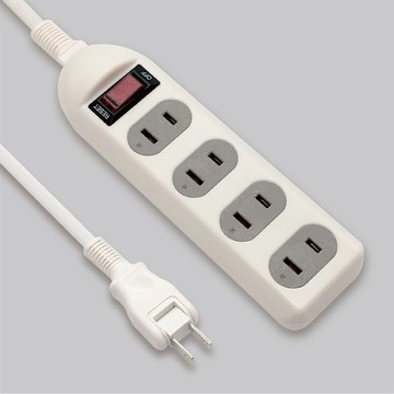 威電過載斷電1開4座電源線組 - CK2142 15A 1650W
