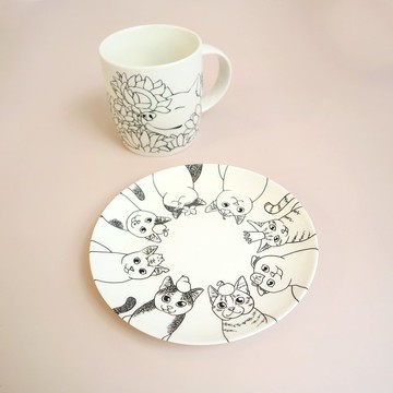 【幸福日常】6吋點心盤/貓瘋子CrazyMeow