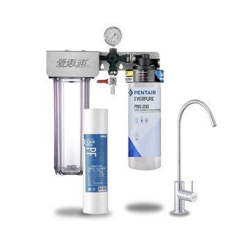EVERPURE 櫥下型 PURVIVE Duo-PBS200無鉛龍頭兩道式生飲淨水器(前置PP)