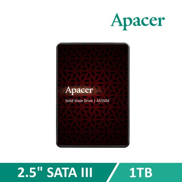 Apacer宇瞻 AS350X SATA3 2.5吋 1TB SSD 固態硬碟