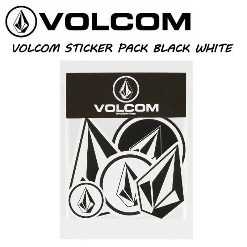 ボルコム VOLCOM STICKER PACK BLACK WHITE ステッカー サーフィン アウトドア スケートボード 正規品 通販  LINEポイント最大0.5%GET | LINEショッピング