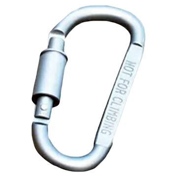 捷華 高強度登山扣  silver  約8cm  1個