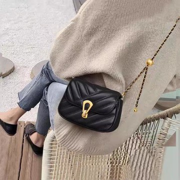 法國MK&ins百搭包包女包小金球鏈條包斜挎包四季輕奢腋下包手機包