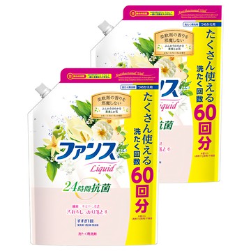 第一石鹼 抗菌洗衣精補充包 花果香 1.2kg -抗菌除臭 持久留香  2個