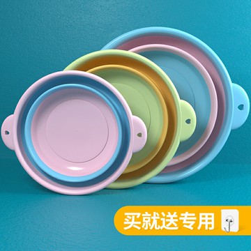 可折疊洗臉盆大號家用學生宿舍用嬰兒盆子便攜式壓縮旅行小號洗衣