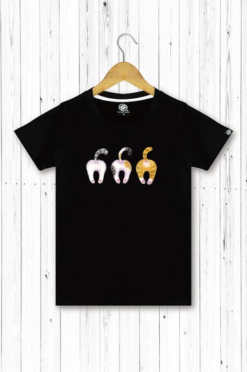 STATELYWORK貓PIPI 女短T恤 黑灰白三色