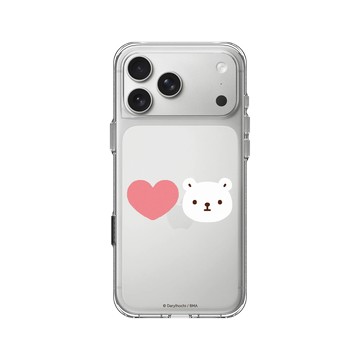 iPhone 17 Pro Max Clear Case（相機按鈕） 透明 - 白白日記 Darylhochi - ♥白白Bac Bac in LOVE