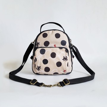 【Simple Zone】Boing Boing 防潑水 3用小後背包 側背包 肩背包 旅行隨身包- 珍珠奶茶 小紅帽與大野狼