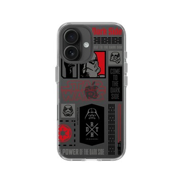 iPhone 16 Clear Case（相機按鈕） 透明 - 迪士尼-星際大戰 Star Wars - 風暴兵&光劍-潮流系列