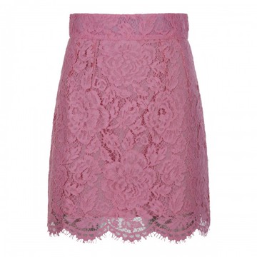 Dolce & Gabbana - Pink Silk Blend Skirt 38