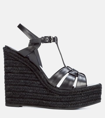 Saint Laurent Tribute 130 leather espadrilles