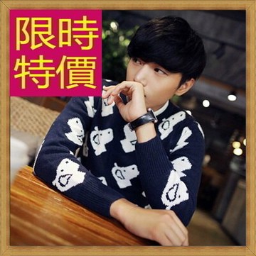 現貨+預購 毛衣 針織衫-美麗諾羊毛秋冬保暖長袖男上衣2色63t100【獨家進口】【米蘭精品】