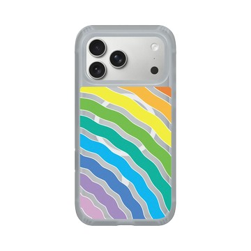 iPhone 17 Pro Max AirX 流變灰 - Positive Vibes / 正好能量 - 彩虹漣漪