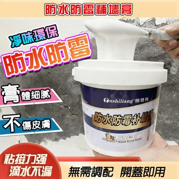 【防水防潮】補牆膏 墻壁修補膏 補土膏 壁癌補土 牆面修補膏 白色膩子膏 內牆塗料 裂縫修復 抗裂補牆膏 防水補牆膏