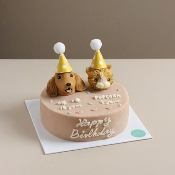 毛家人生日蛋糕 哈披face蛋糕 專屬客製化 毛家人寵物蛋糕