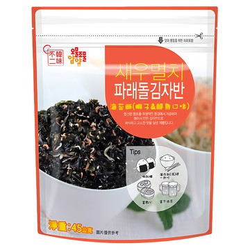 韓味不二 海苔酥 (蝦子&鯷魚口味)  45g  1包