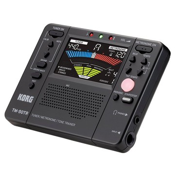 唐尼樂器日本 korg tm-50tr 調音器 節拍器 樂器音質訓練器 音質教練 黑色/銀色