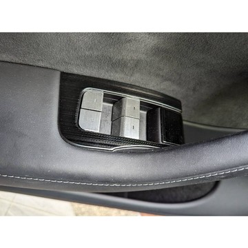 ~歐力斯~特斯拉 Tesla Model Y ModelY 玻璃開關飾板 升窗開關 車門開關 升降開關飾板 黑鈦拉絲