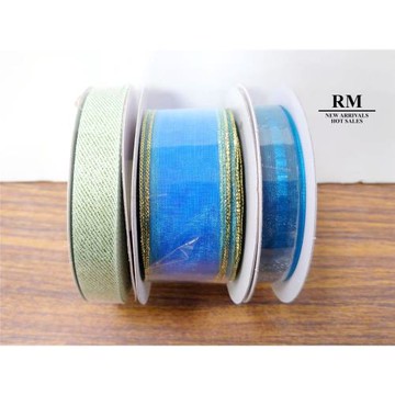 特惠套組 藍綠色清涼凍飲套組 緞帶套組 禮盒包裝 蝴蝶結 手工材料