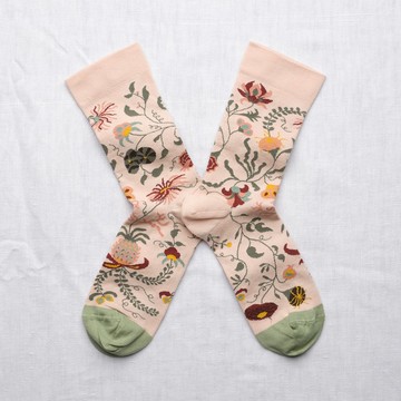 【Bonne Maison】印度花園 純棉織襪