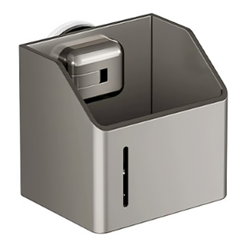 浴室置物架  12 x 9.5 x 11.5cm  吸盤正方款  1個  灰色