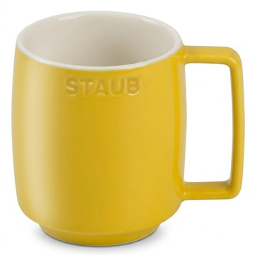 staub 拿鐵咖啡馬克杯 350ml  檸檬黃  1個