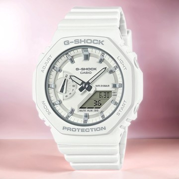 CASIO 卡西歐 G-SHOCK 八角雙顯手錶 女錶(GMA-S2100-7A)
