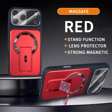 Magsafe磁吸 车载充电 防摔 自带一体式镜头支架  iPhone 17 16 15 14 13 12 Promax
