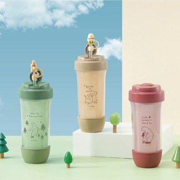 【Oolab 良杯製所】美好森活系列 限定咻咻熊聯名款 可拆雙層布丁杯720ML