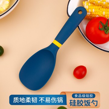 硅膠飯勺家用盛飯勺子耐高溫米飯鏟子飯鏟電飯煲專用不沾飯打飯勺
