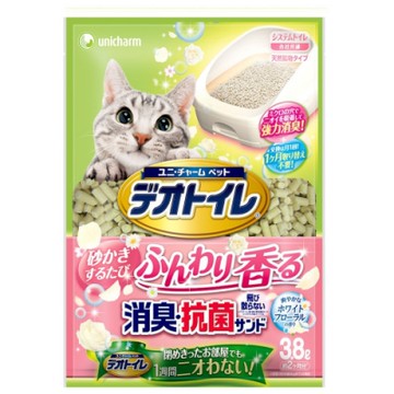 Unicharm除臭抑菌沸石砂-百花香 3.8L【兩包組】