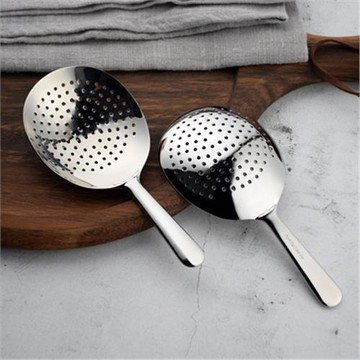 手工拋光304不銹鋼吧勺酒具小漏勺