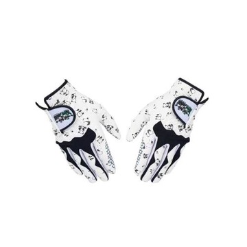 高爾夫手套印花女士防滑納米布手套左右手防曬透氣golf手套彈力