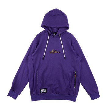 NBA 基本款 隊名草寫 連帽T恤 湖人隊