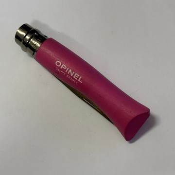 [沐沐屋]Opinel 「My First Opinel」兒童專用 7 號不鏽鋼圓頭摺疊刀（桃紅色款式）