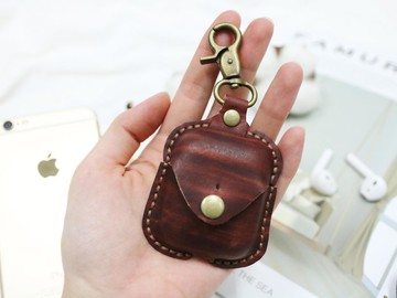 AirPods耳機皮革保護套/客製禮物/免費刻字