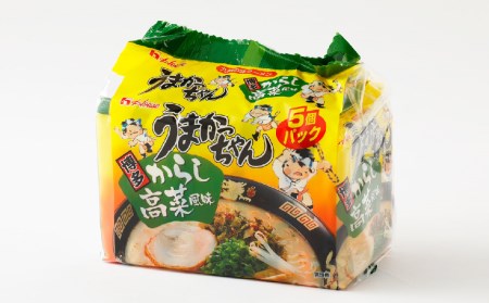 うまかっちゃん 博多からし高菜風味 30食 (5袋×6パック) とんこつ ラーメン インスタントラーメン 袋麺