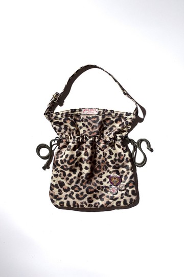 【METALIZE】Urban Apron Bag 復古抽繩小包/豹紋限定版