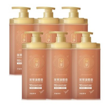 澡享 茶萃液態皂800g*6入 (3款任選)